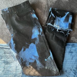 Blue Dyed Stacked Denim